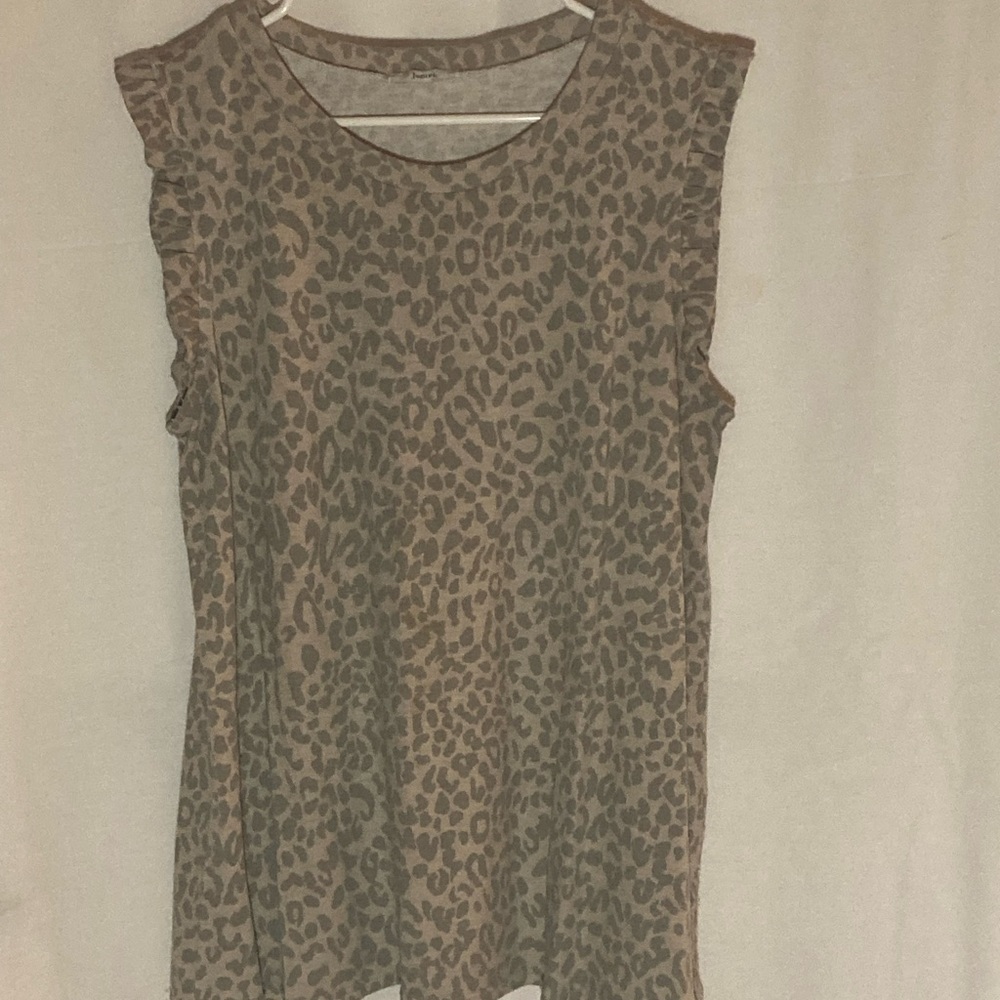 Women’s Animal Print Cap-Sleeve Sweater